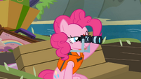 Pinkie Pie about to take a picture S4E09