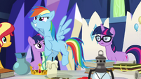 Rainbow Dash itching to be a hero EGSB