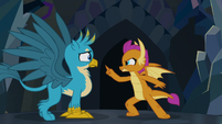 Smolder threatening Gallus S8E22