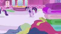 Twilight Sparkle looking at measuring tape S2E03