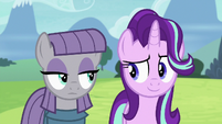 Maud Pie and Starlight looking sneaky S7E4