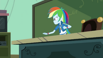 Rainbow Dash behind Mr. Doodle's desk CYOE10c