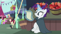 Rarity looking at her to-do list S7E19