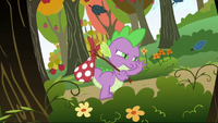 Spike walking through the forest S2E21