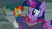Sunburst and Twilight pleased by their discovery S7E25