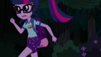 Twilight Sparkle running through the forest EG4