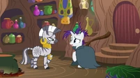 Zecora "took the wrong potion from here" S7E19.png (856 KB) "You just took the wrong potion from here yesterday."