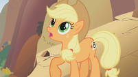 Applejack confused on how she got ontop of a mountain S1E13