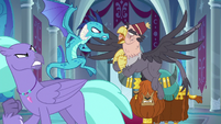 Ember facing off with Grampa Gruff S8E2