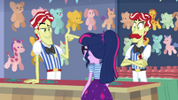 Flim and Flam enticing Twilight Sparkle EGROF