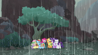 Mane Seven take shelter from rain S8E25