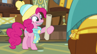 Pinkie taking Prince Rutherford's map MLPBGE