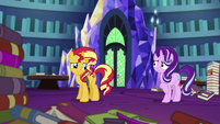 Sunset Shimmer on all four hooves again EGS3