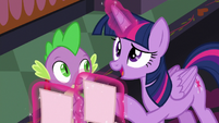 Twilight Sparkle asks about class projects S8E1