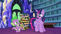 Twilight correcting Spike "tonight" S6E21