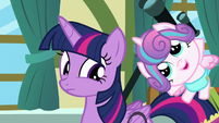 Twilight notices Flurry Heart bouncing up and down S7E3