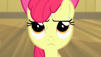 Apple Bloom with sweat on her face S4E17