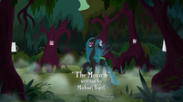 Chrysalis laughing in the middle of ring of trees S8E13