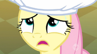 Fluttershy's reaction to cherries on her hat S2E14