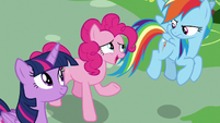 Pinkie Pie agreeing with Scootaloo S8E20