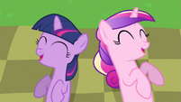 Princess Cadance & young Twilight laughing S2E25