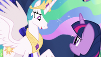 Princess Celestia "embarrassed to admit it" S7E1