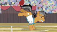 Quibble kicks his hooves at the ball S9E6