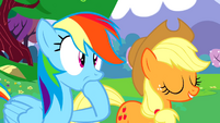 Rainbow hoof in mouth S2E25