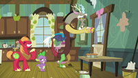 Spike and Big Mac proud of themselves S8E10