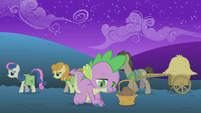 Even Spike is helping out. :D