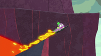 Spike surfing over the rock ramp S7E25