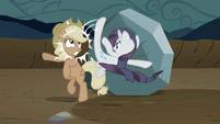 Applejack gets kicked in the face S2E02