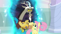 Discord gives Fluttershy a bag lunch S9E26