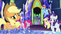 Back to the Friendship Castle with all the glowing Cutie Marks