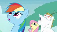 Rainbow, Fluttershy and Bulk sees Soarin falling S4E10