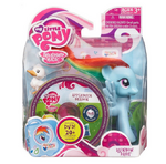 Rainbow Dash Playful Pony toy with DVD package