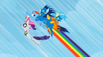 Rainbow Dash with Rarity and the wonderbolts S1E16