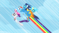 Rainbow Dash with Rarity and the wonderbolts S1E16