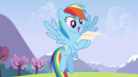 Rainbow excited over reading the letter S3E7