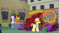 Rarity and Coriander see sign get hauled away S6E12