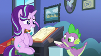 Spike blows dust off Starlight's lesson cards S6E21