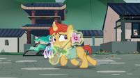 Villager colt runs away with a flower S7E16