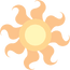 Stylized sun
