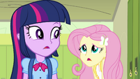 Fluttershy "did you just transfer to Canterlot High" EG