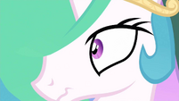 Princess Celestia waking up to a surprise...And also looking slightly derpy.