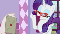 Rarity about to try and grab the letter S5E14