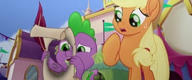 Spike accidentally burns hole in his scroll MLPTM
