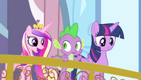 Cadance asking Spike to light the torch S4E24