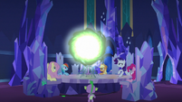 Changeling Seven opening a communication window S6E25