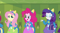 Fluttershy, Pinkie, and Rarity with pony ears EG